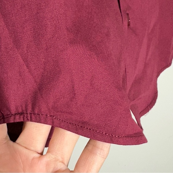 Spring Notion Burgundy Long Sleeve Button Up Shirt Toddler Boy Size 3T - Picture 3 of 8